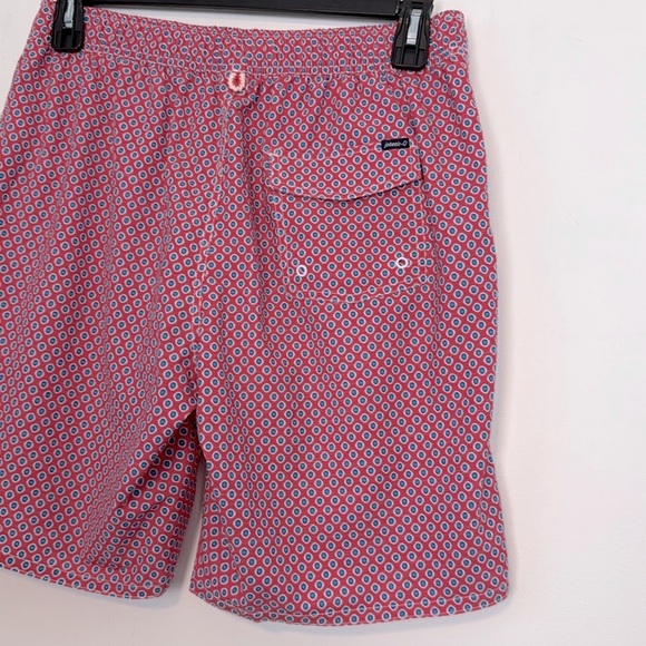JOHNNIE-O MEN'S KARRATHA BOARD SHORT. Size Medium. Red/Pink Blue Swim Shorts. - Picture 10 of 16